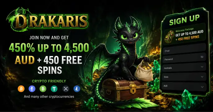 Drakaris Casino Login banner